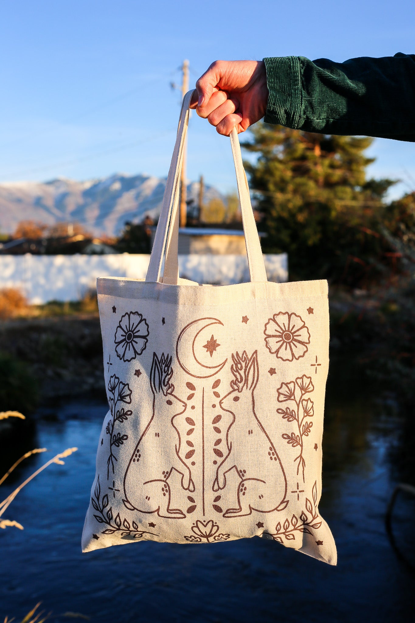 Jackalope Tote Bag