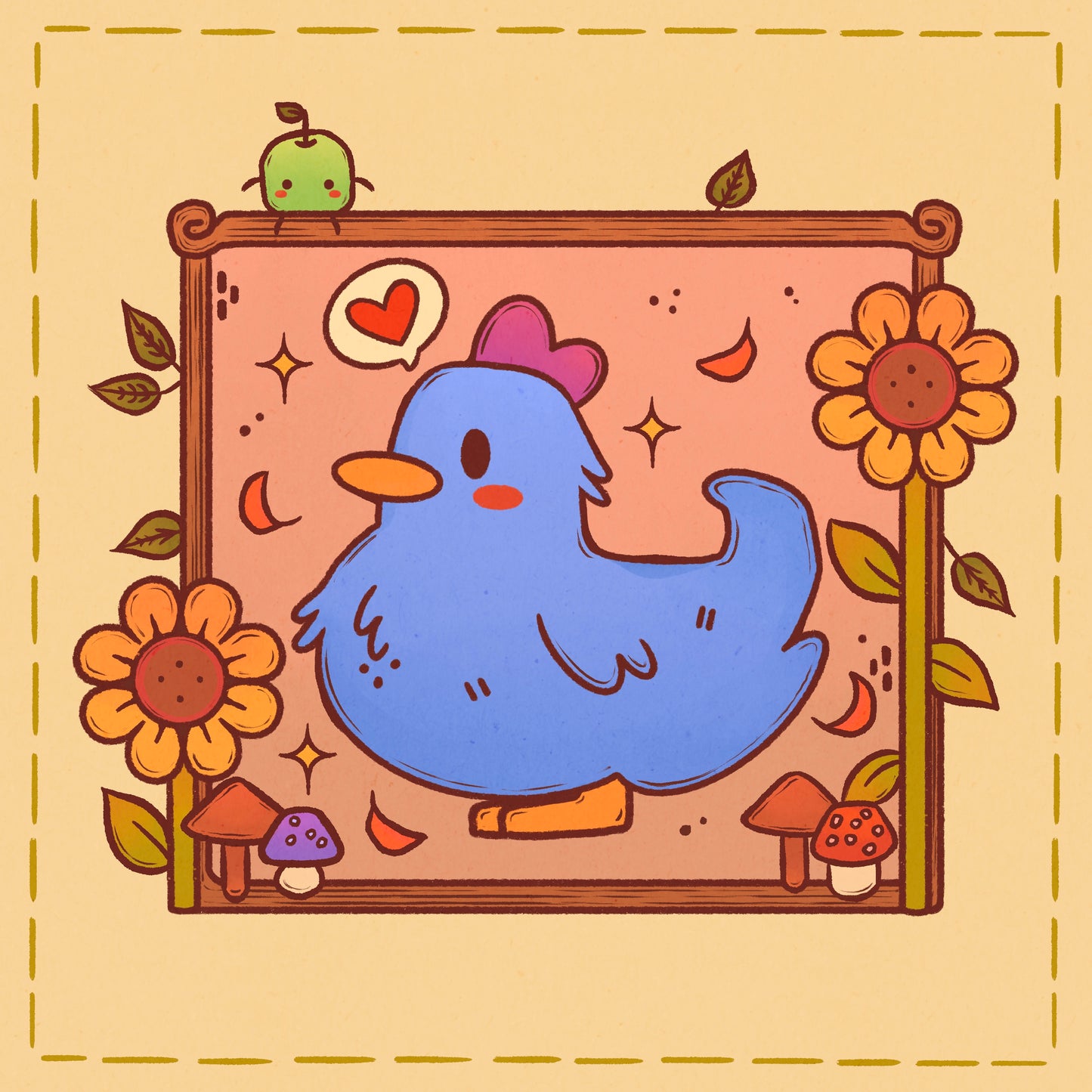 Shane’s Blue Chicken - Stardew Valley Print