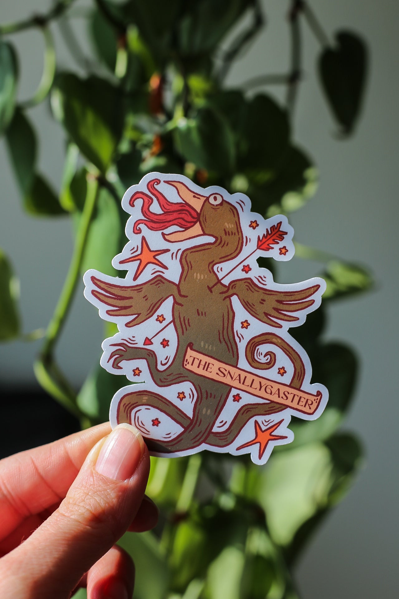 Snallygaster Cryptid Sticker