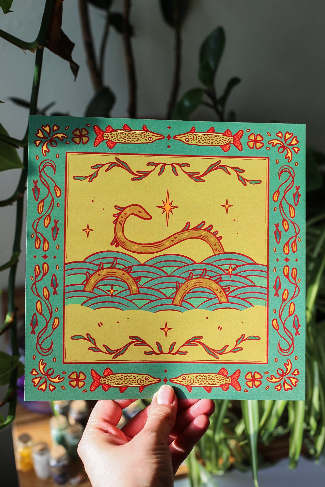 Sea Serpent Print
