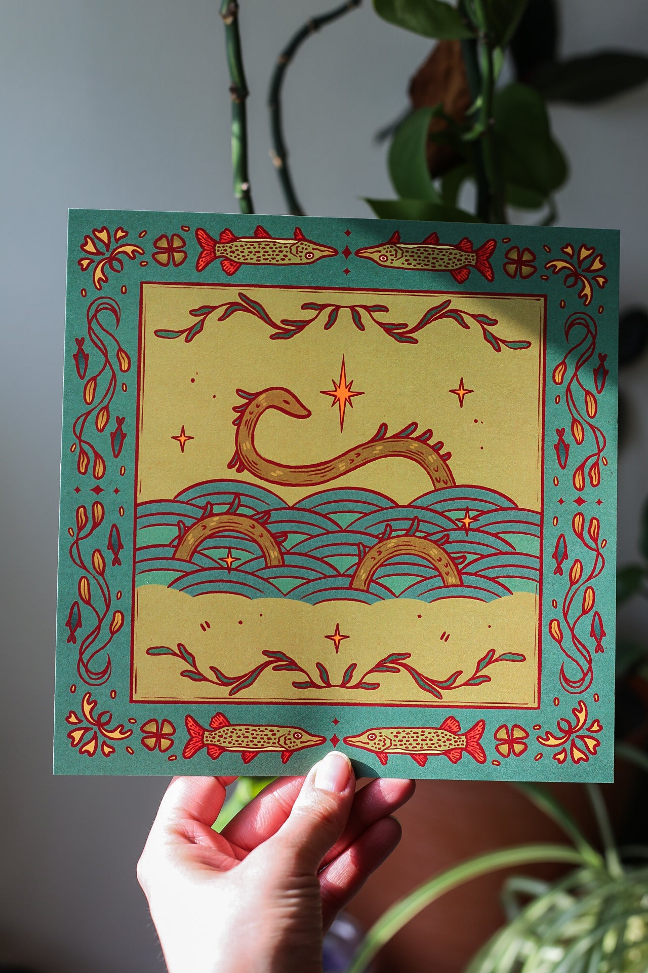 Sea Serpent Print