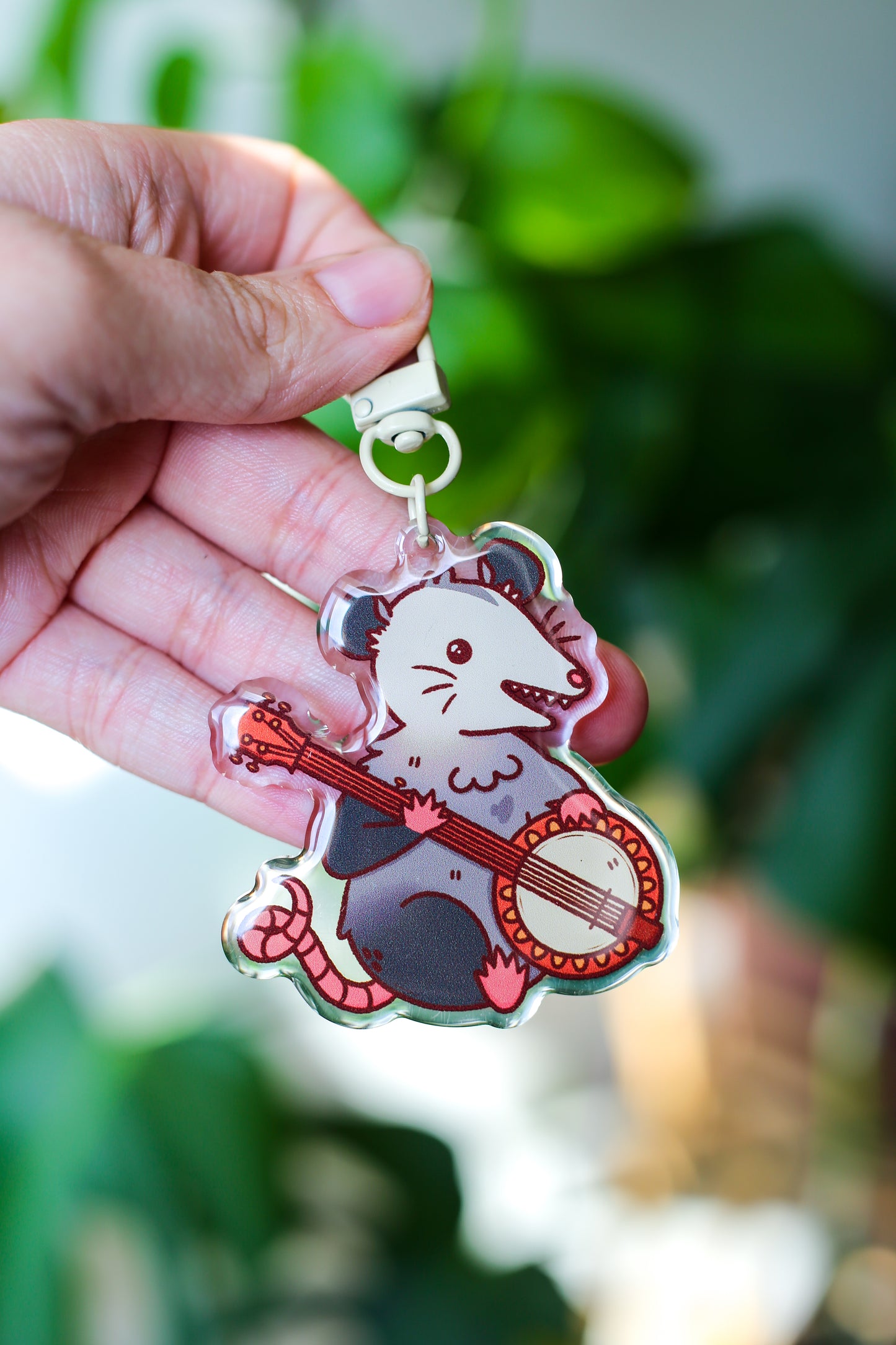 Otis the Opossum Keychain
