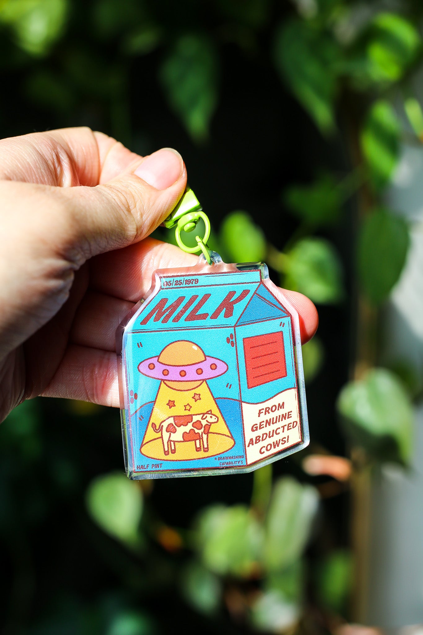 Alien Milk Keychain