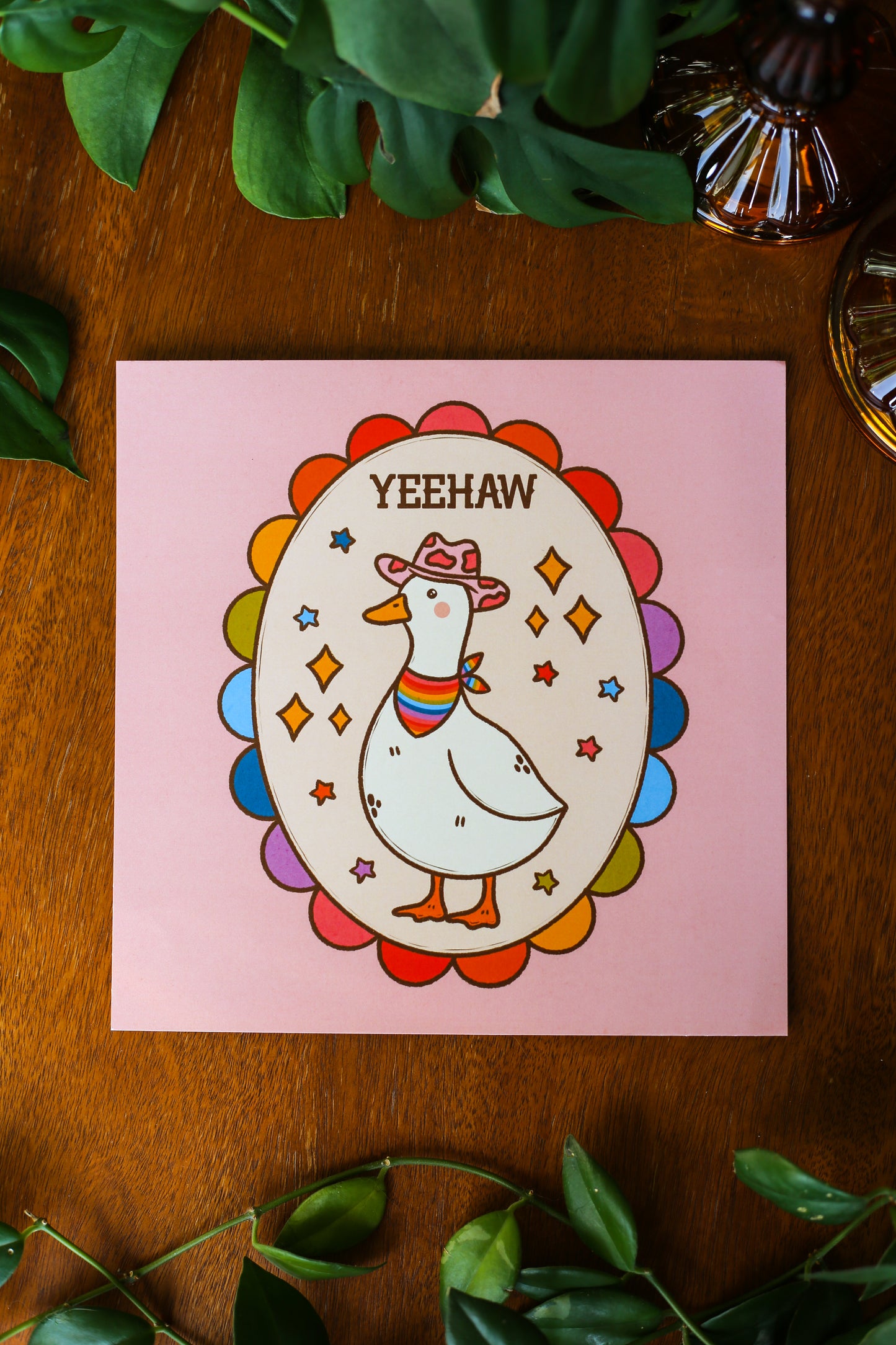 Yeehaw Duck Print