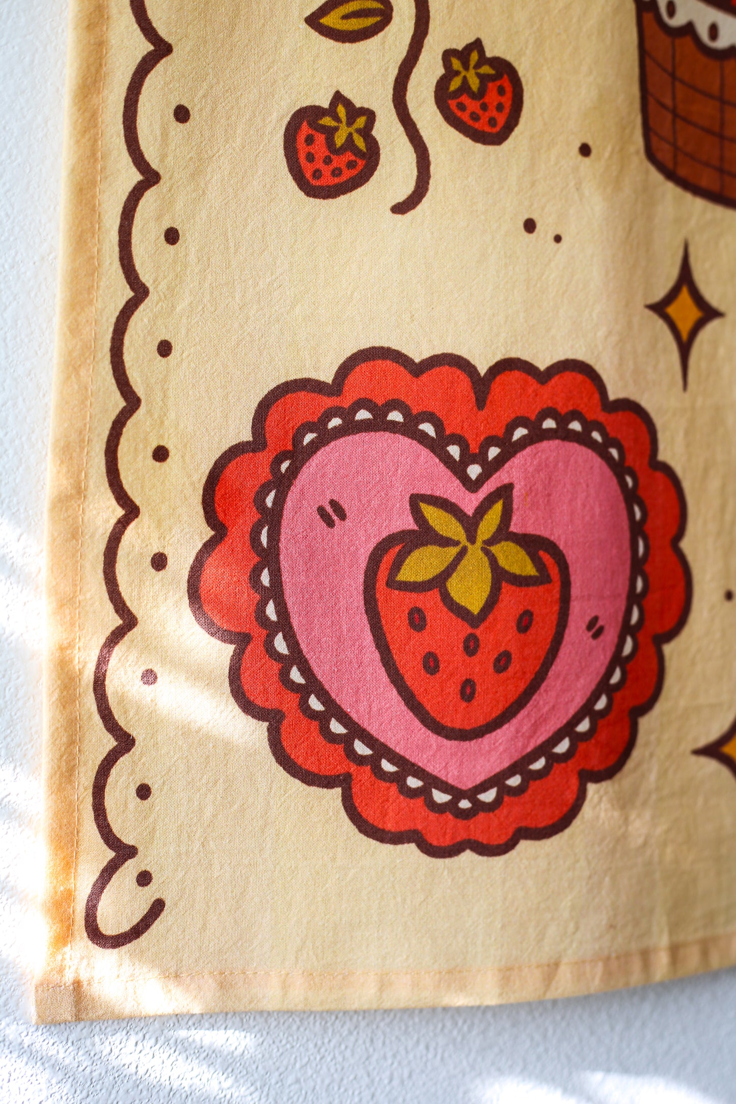 Strawberry Picnic Hand Towel