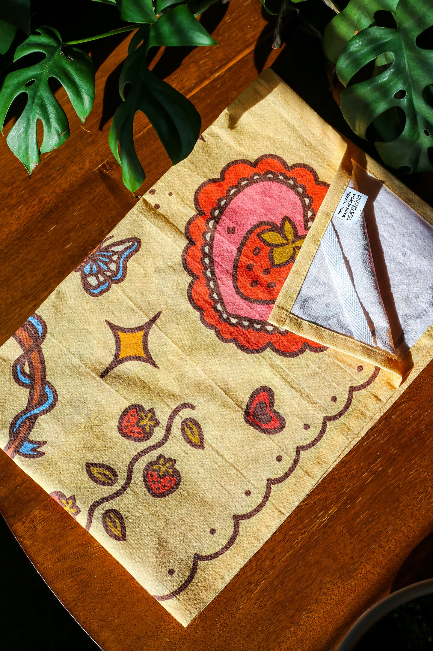 Strawberry Picnic Hand Towel