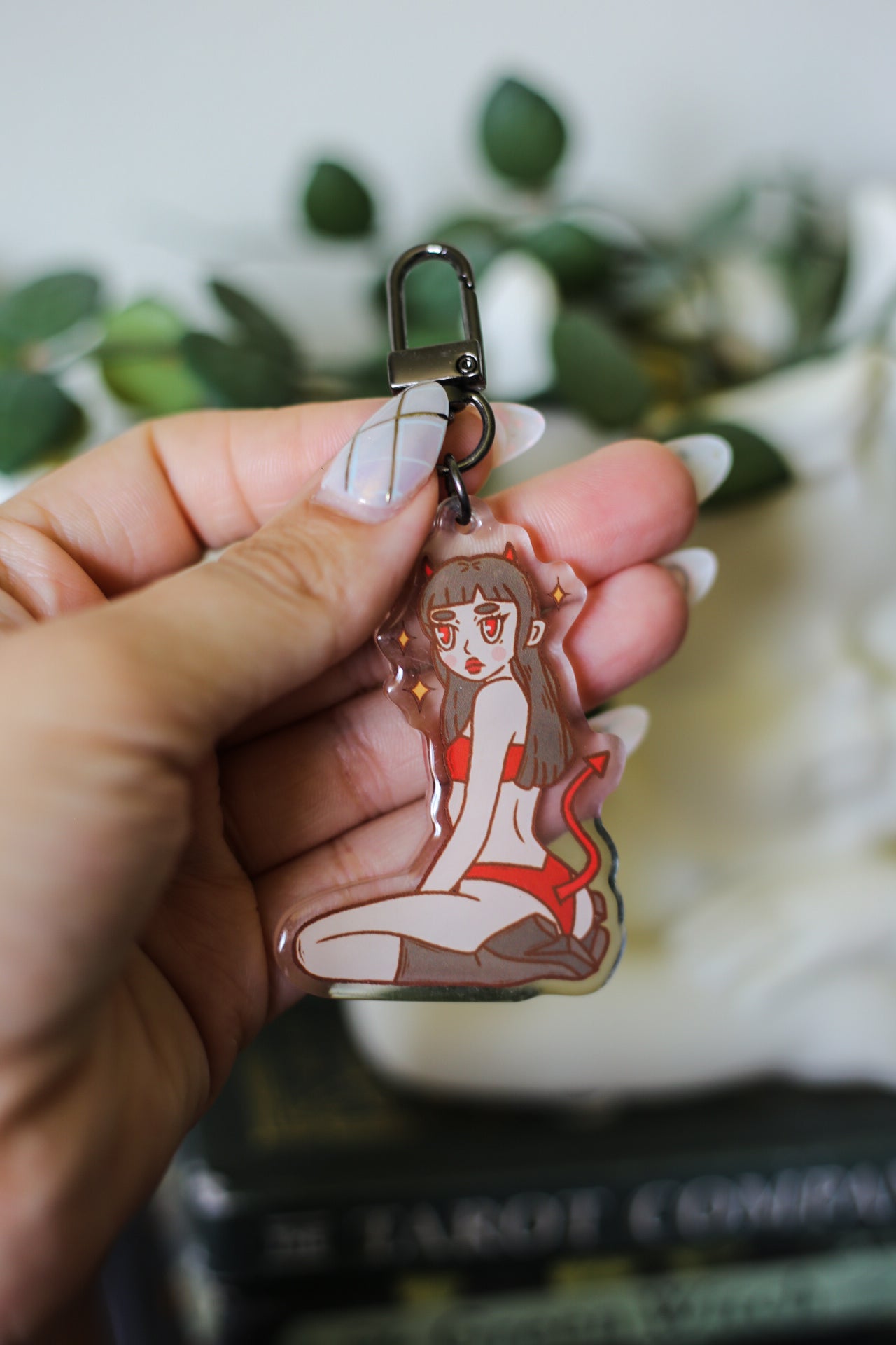 Devil Girl Keychain