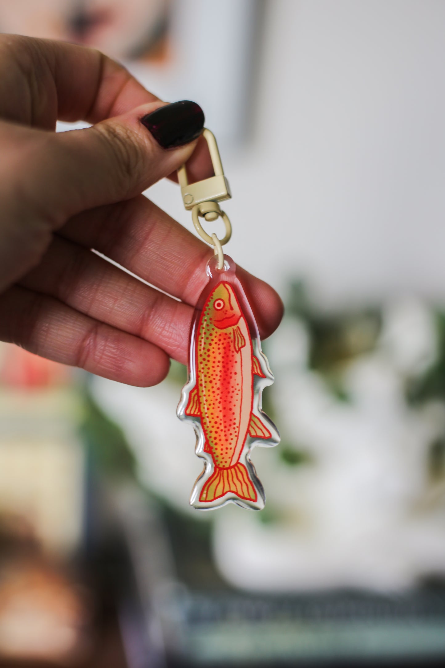 Trout Fish Keychain