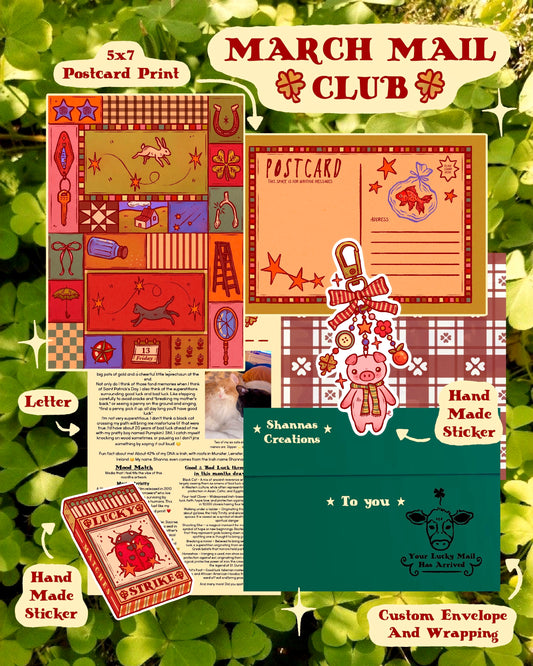 Club de correo mensual de creaciones de Shanna