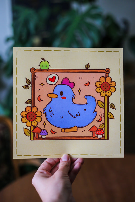 Shane’s Blue Chicken - Stardew Valley Print