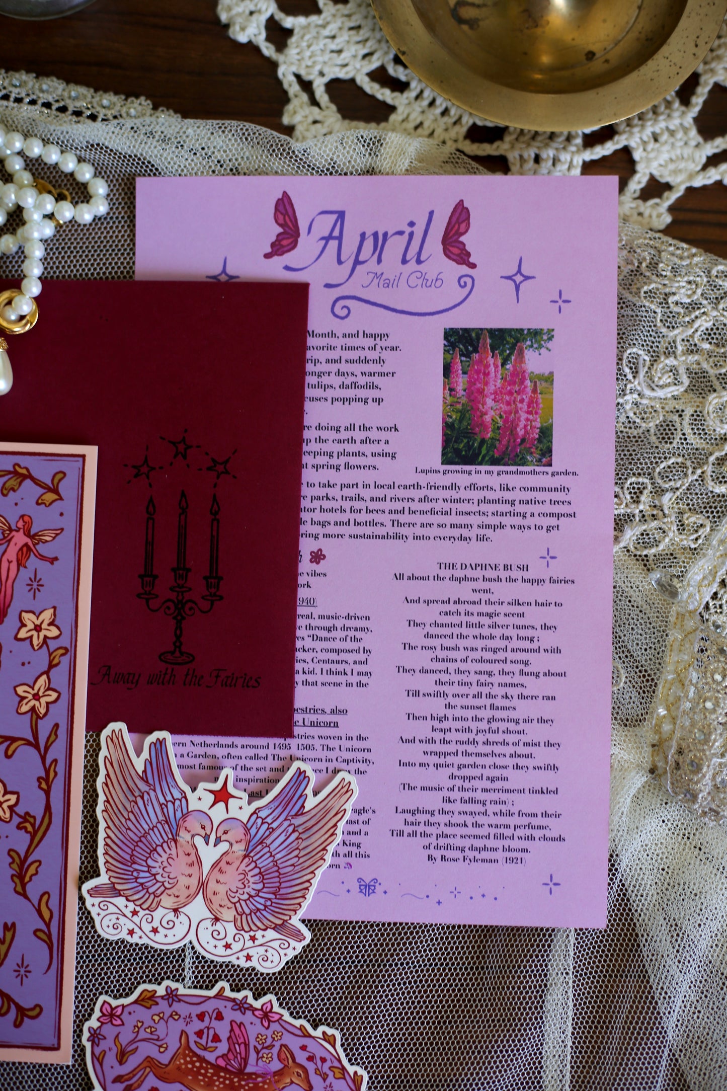 Club de correspondance mensuel de Shanna's Creations