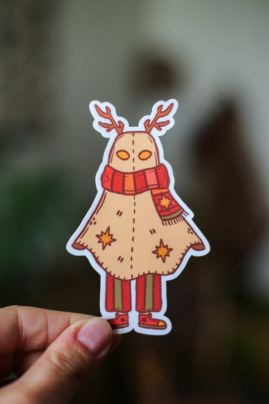 Halloween Costume Deer/Ghost Sticker