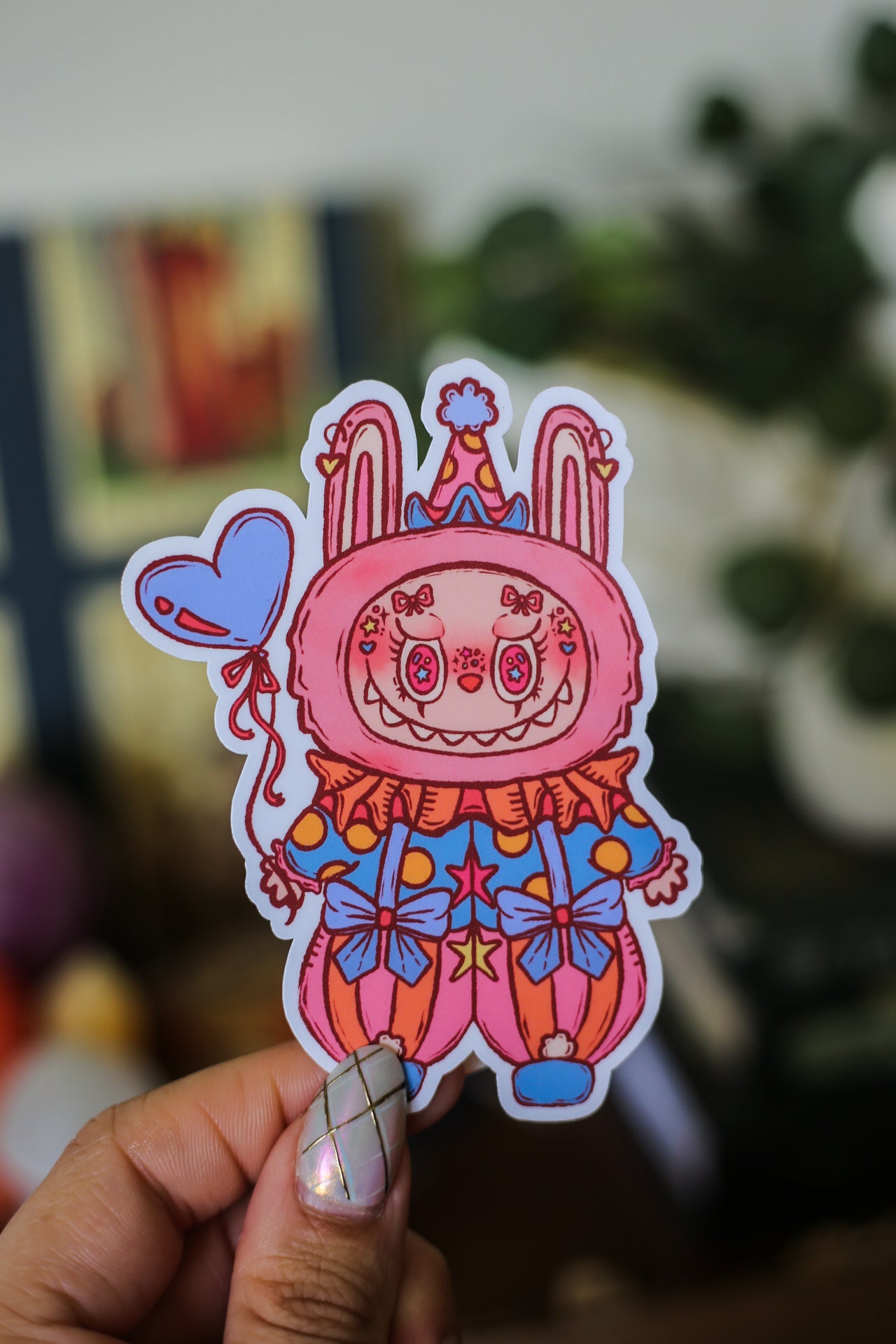 Clown Labubu Sticker