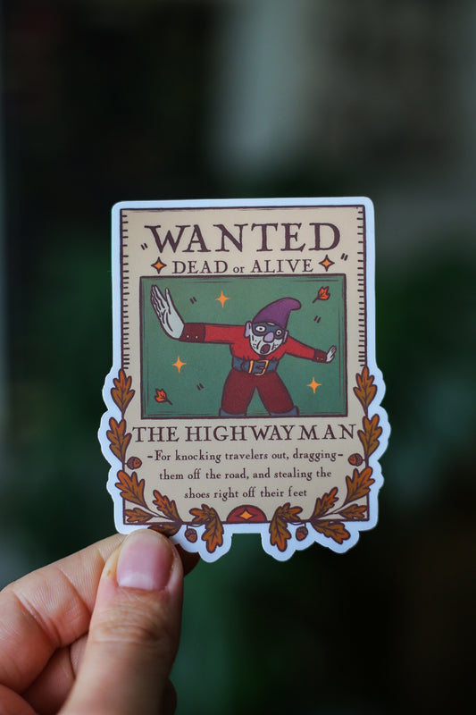 The Highwaman - Over The Garden Wall Sticker