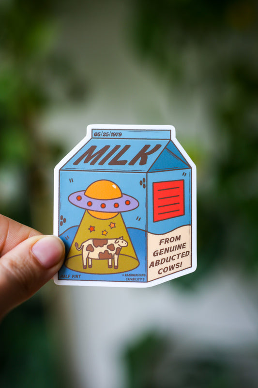 Alien Milk Sticker