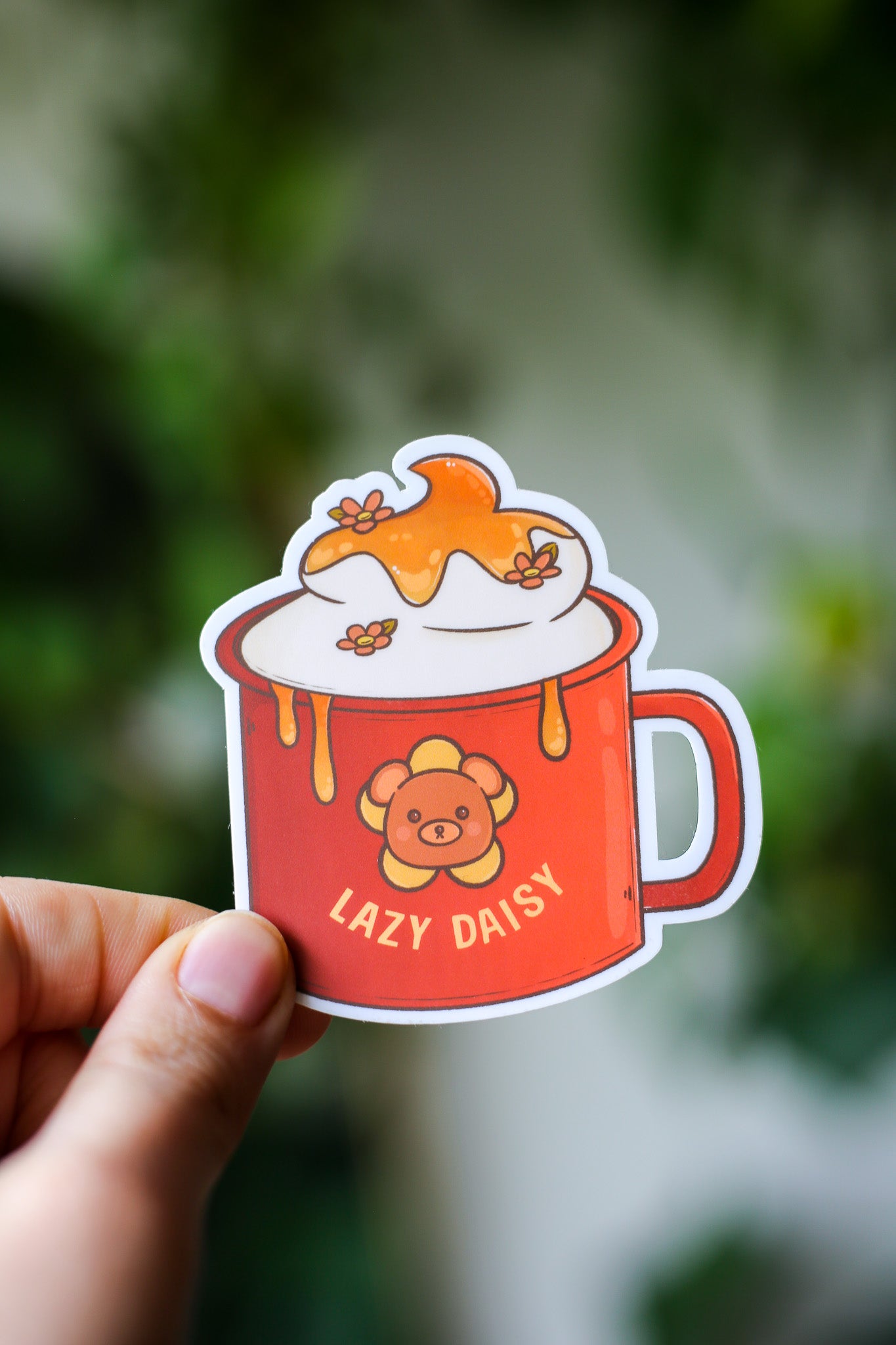 Honey Bear Latte Sticker